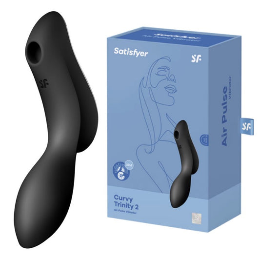 Satisfyer | Curvy Trinity 2 Insertable Air Pulse Vibrator - Black