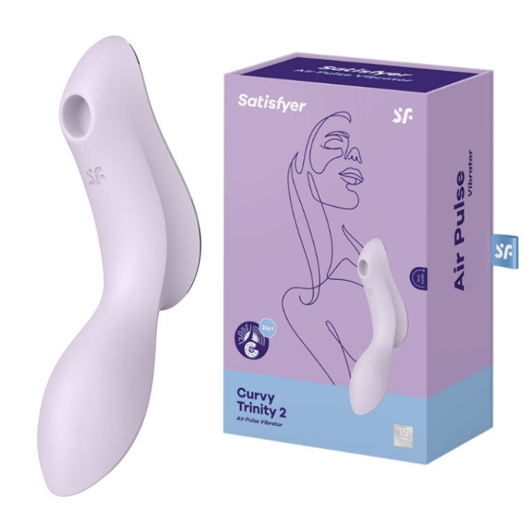 Satisfyer | Curvy Trinity 2 Insertable Air Pulse Vibrator - Violet