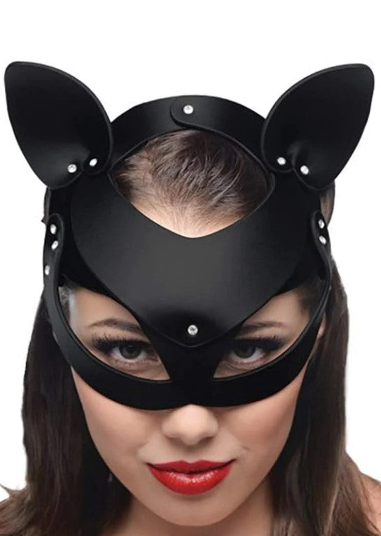 Master Series | Bad Kitten Leather Cat Mask Meow! The ancient Egyptians worshipped them, but today we keep them as pets. When you slip into this slinky, sexy leather mask, you decide how you want to be treated!