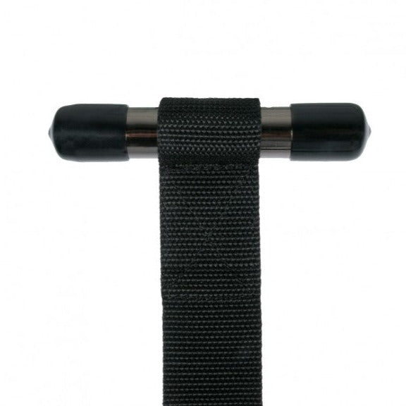 EASYTOYS Fetish Collection Eco Leather Over the Door Wrist Restraints If you're new or relatively new to the world of bondage, then these door cuffs are the perfect toys to start your adventure with. The cuffs are very easy to use. All you have to do is hang the metal bars over the top of your door and close it.