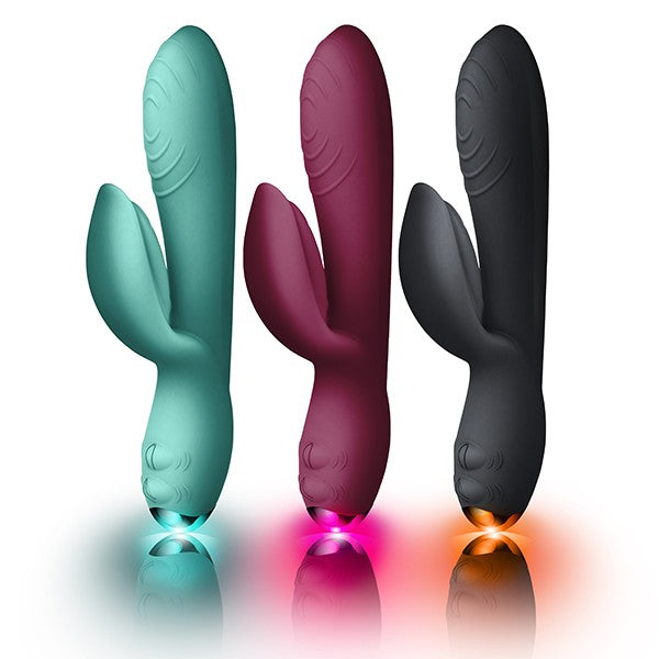 Rocksoff Rabbit Vibrator LED 'Everygirl' - Burgundy, Black or Teal