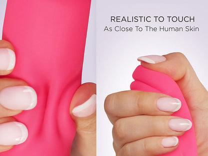 BUY Gvibe | Bioskin Gjay Vibrator - Neon Rose Revolutionary Bio-skin Material."It’s almost impossible to believe how realistic this sex toy’s material is". "You won’t want to stop touching the Revolutionary Bioskin™ material"&nbsp; We reached a new height in the evolution of toys’ materials and we created “BIOSKIN".