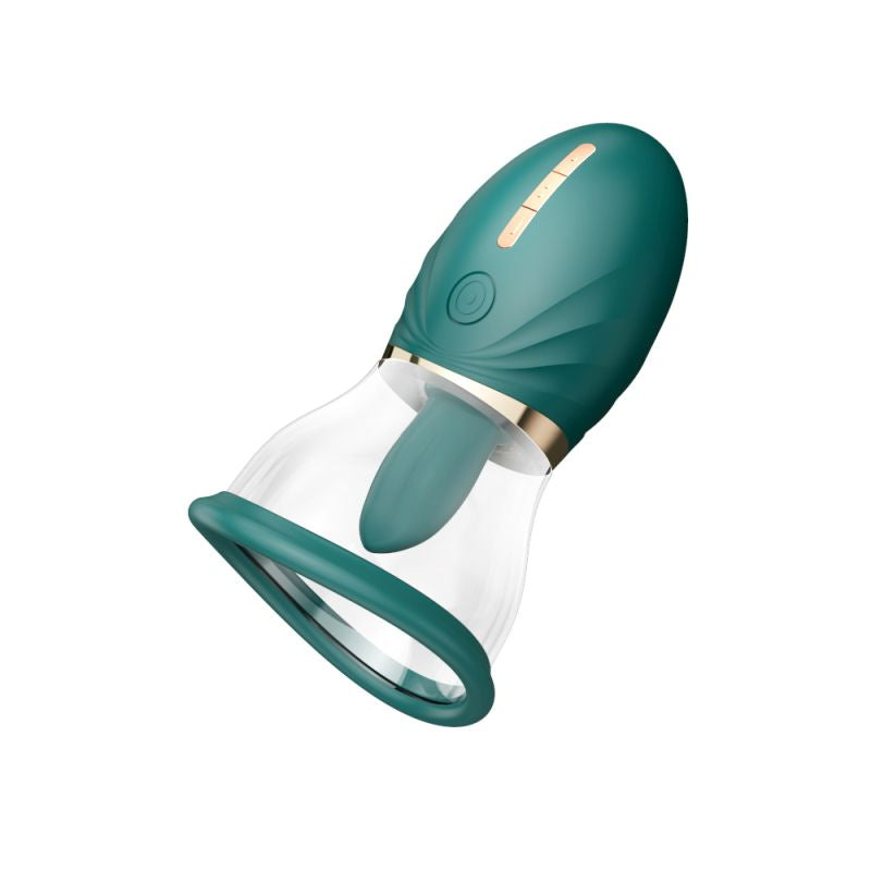 Luvpump Magic Tongue Green Licking Sucking Vibrator $89.95 Duchess and Daisy. Powerful Pussy Pump with Licking and Vibrating Tongue.  Features:  Six kinds of smart sucking modes with different frequencies and depths Six vibration modes and licking 