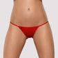 Obsessive | Luiza Lovely G-String - Classic Red Elegant Elastic G-String with a Gorgeously detailed design above the Derriere. Plain front made out of translucent mesh Eye-catching adornment in the shape of tulip on the back Nice in touch and stretchable fabric (94% polyamide, 6% elastane). SKU 5385-Red-S/M 5385-Red-L/XL Size S/M L/XL Colour Red UPC 5900308555385 5900308555378 Case Count 1