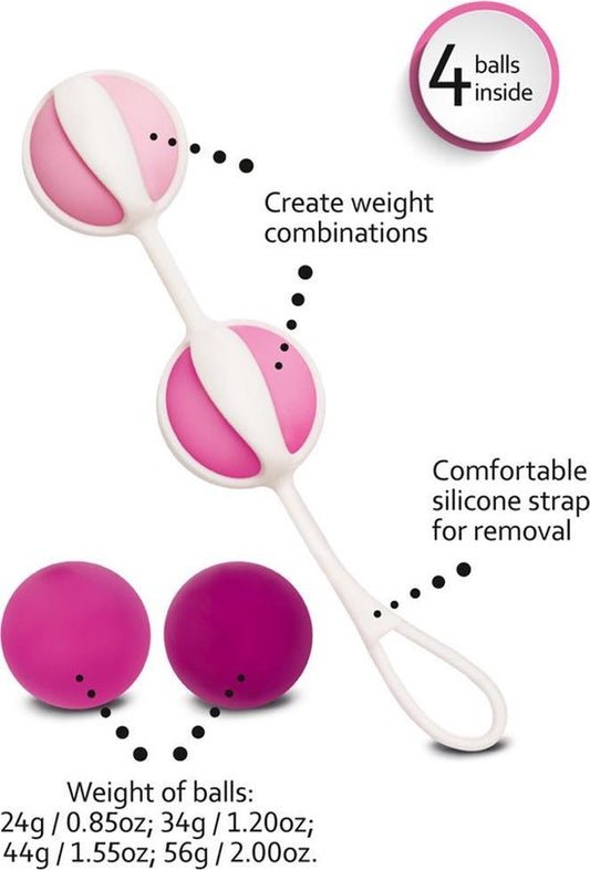 Gvibe Geisha balls² Pink | Kegel Ball Control Training Set $59.95AUD Vaginal Tightening Geisha balls² are a new generation of Kegel balls. The new finish – velvet touch – is soft and safe. The silicone string has a shorter option for a more comfortable use. With Geisha balls², we try to improve the experience of our customers. Gvibe Geisha balls² Pink | Kegel Ball Control Training Set 59.95AUD 