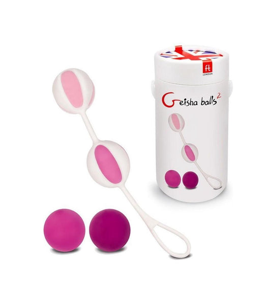 BUY Gvibe | Geisha Balls² Pink - Kegel Ball Training Set Duchess and Daisy Australia Geisha Balls² are a new generation of kegel balls.&nbsp;The high quality finish – velvet touch – is soft and safe. The silicone string has a shorter option for more comfortable use. Using GVibe Geisha Balls² is simple and clear. The package contains four (4) balls,