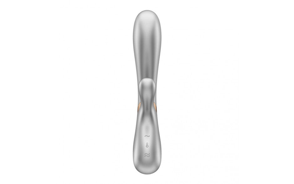 Ergonomically shaped, this warming vibrator hugs your hot spots while it lies comfortably in your hand thanks to its long handle. The shimmering surface in beautiful pastel tones and the sparkling detail throughout make it a real highlight. Made of body-friendly silicone, it’s also irresistibly gentle and loving to your skin.