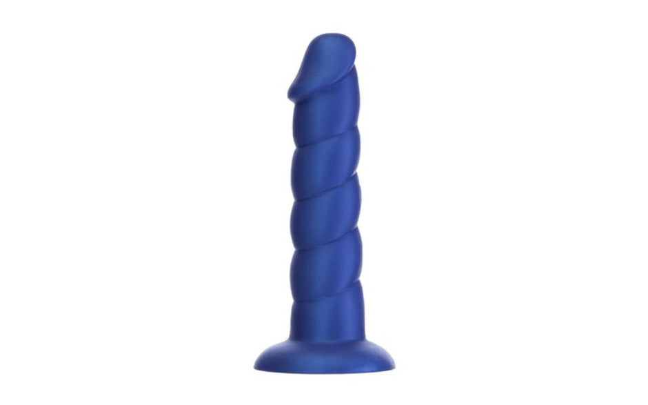 Addiction | Fantasy Unicorn Dildo with Bullet Vibe Blue - 8 Inch Duchess and Daisy Australia Enter dreamland with Addiction Fantasy a mesmerizing line of beautifully coloured dongs that bring all of your wildest dreams to life! This elegant 8 inch dong features a stunning tickled pink hue with a uniquely ribbed texture running down the shaft and topped with a prominent head for penetration. 
