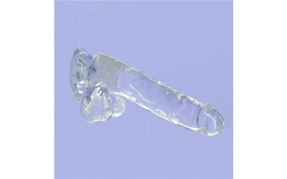 ddiction Crystal Dildo w Balls 8in Clear Duchess and Daisy Australia The Crystal Addiction 8 Inch dong is the most recent installment in the renowned ADDICTION Collection from BMS. The Crystal Addiction dildo includes a strong and sturdy suction cup base and is made of TPE. This incredibly affordable pleasure product is also harness compatible.
