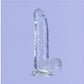 Addiction | Crystal Dildo with Balls and Bullet Vibe - 7in Clear-Massager-Addiction-Duchess & Daisy 7398541230261 862-20 Duchess & Daisy addiction, clear dildo, dildo, The Crystal Addiction 7 Inch dong is the latest addition to the best-selling ADDICTION collection by BMS. The Crystal Addiction dildo includes a strong and sturdy suction cup base, and is made of TPE. This incredibly affordable pleasure product is also harness compatible. The Crystal Addiction 7 Inch Dong offers a realistic shape paired with 