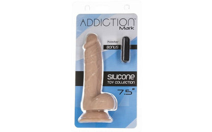 Addiction | Mark Beige Dong with Vibrating Bullet - 7.5 Inch-dildo-Addiction-Duchess & Daisy 7398547226805 87125 Duchess & Daisy addiction, all sex toys, dildo, pegging, Womens sex toys, Mark, the realistic 7.5 inch veiny dildo with balls has the girth and length that will pique the curiosity of the pleasure seeker. The weight and flexibility further add to the realism of this dong. Use it solo with the strong suction cup for hands free play or in a harness with your partner. The unyielding, hard material f