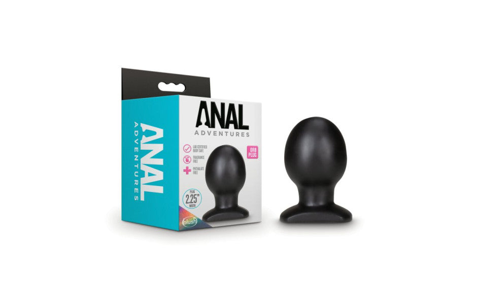 SHOP Anal Adventures | Orb Anal Plug BL-15185 Duchess and Daisy Australia For anyone looking to explore new anal sensations alone or with a partner Anal Adventures provides many options to choose from.  The Orb Plug is rounded to stay firmly inserted. Lube it up and get ready for play.  Features:  EXPLORE Perfect for Adding New Sensation STRETCH Thick and Stout, Perfect for Anal Stretching EASY Tapered Shape and Smooth, Easy to Clean PVC