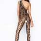SHOP Passion Lingerie Romie Bodystocking BS036 Red, Black or White Open Crotch Black, Red or White Perfect Open Crotch Netted Bodystocking with a Rose Graphic and visually pleasing cutout design running up the sides of the legs and framing across the chest of the one shoulder design.  bringing sexy back to your evenings. Add this to your collection and make it a night to remember.
