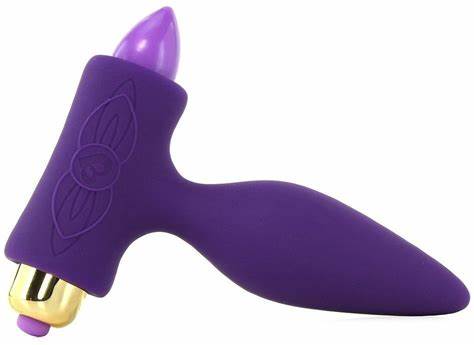 The ultra-soft body-safe silicone allows the plug's slim tapered tip to slide smoothly inside you. Once fully inserted, the real pleasure begins. The t-shaped base sits between your cheeks and allows the 7 function vibrating bullet which can be used separately to cast orgasm-inspiring vibrations in and around that highly sensitive area and then up through Plug to its tip.