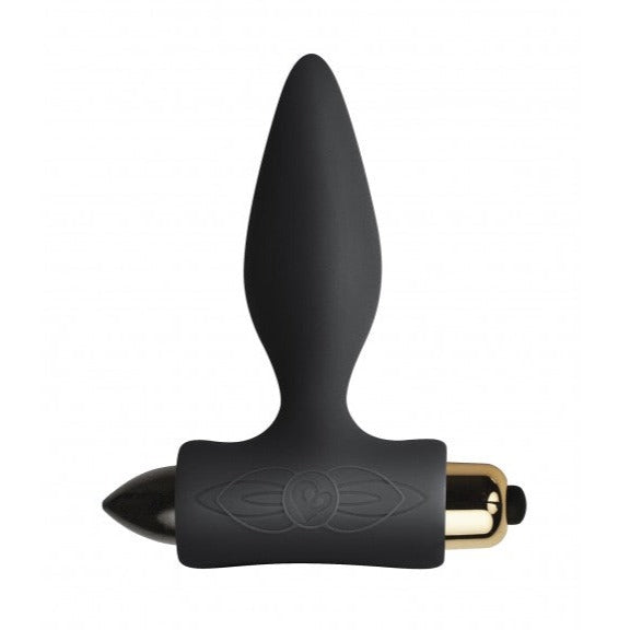 The ultra-soft body-safe silicone allows the plug's slim tapered tip to slide smoothly inside you. Once fully inserted, the real pleasure begins. The t-shaped base sits between your cheeks and allows the 7 function vibrating bullet which can be used separately to cast orgasm-inspiring vibrations in and around that highly sensitive area and then up through Plug to its tip.