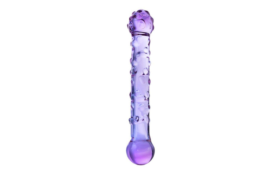 Sexus Glass Dildo Duo Purple 19.6cm 912147-PUR Duchess and Daisy Australia