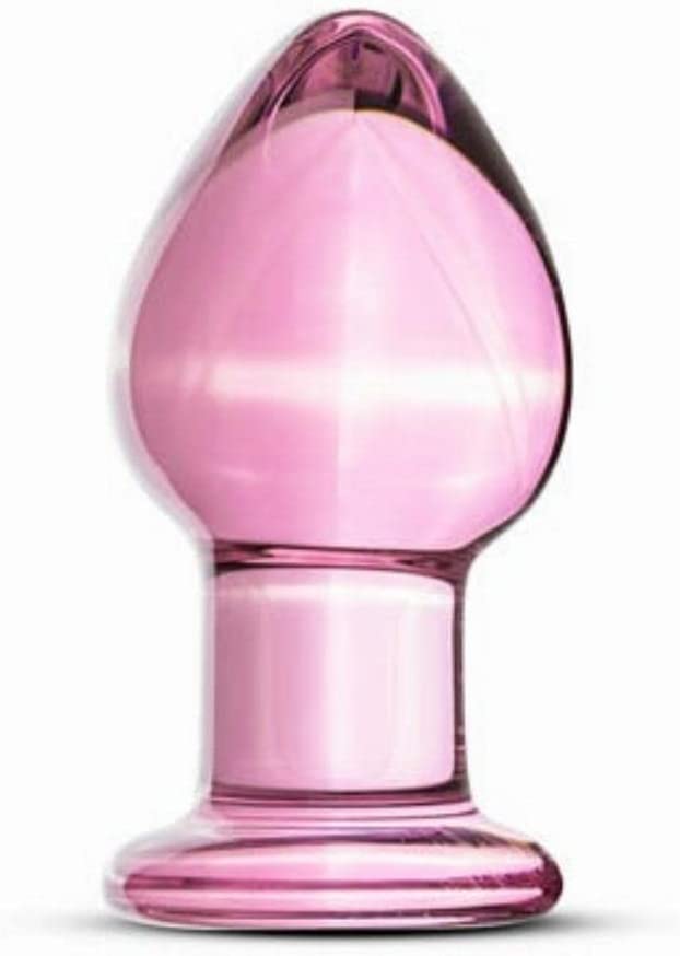 Gildo Adult Toys Classic Round Glass Buttplug - Pink, 300 Gram - Sex Love Games Personal Massager for Enjoyable Butt Play - Anal Butt Plugs Anal Trainer Toys!