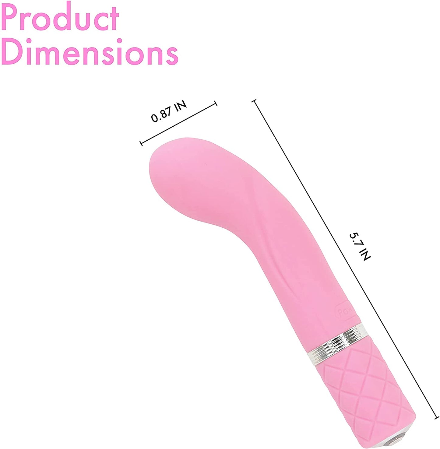 Racy by Pillow Talk offers unbelievable vibrations for external pleasure or G-spot stimulation. This mini vibrator is rechargeable and is conveniently compact for travel. With a quilted texture handle, silky finish and a dazzling Swarovski® crystal button, this flexible vibrator combines luxury and power in one. 