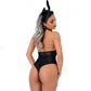 BUY Show Time | Playboy Bunny - 3 Piece Costume Set This playful bunny outfit includes: Black mesh bows Teddy with button front and back cut out Bunny ear headpiece SKU 81313-BLK-S/M L/XL Size S/M L/XL Colour Black UPC 6767376737100 Brand Showtime Product Type Lingerie Material Elastane, Polyamide Weight 0.2kgs Lingerie Style 81313-BLACK Fabric Composition 92%polyamides 8%Elastane Diameter .2 Package Type Boxed Other Available Sizes