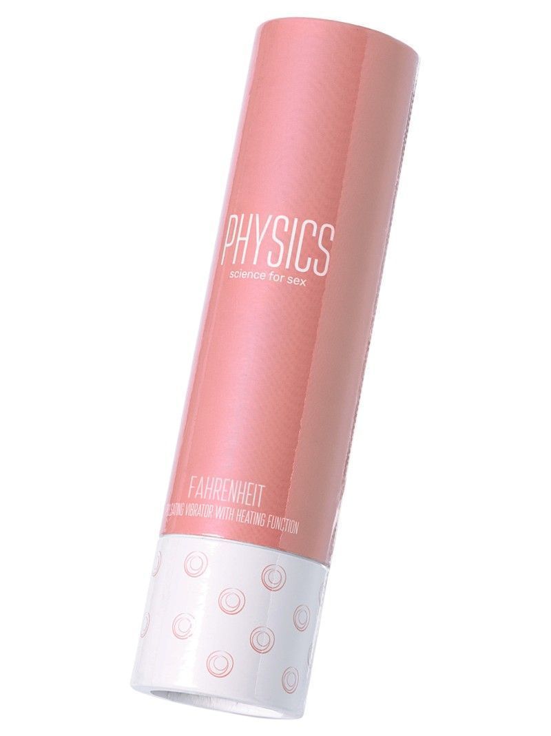 Physics Fahrenheit Heating Vibrator, Heat Things Up in the Bedroom. This beautiful Vibrator comes in 2 feminine shades of baby pink and light blue sealed with a luxe silver bottom, lightly ribbed detailing towards the shaft and three easy press buttons. Pulsating vibrator with heating function, heated up to 43°C  By pressing this hot option the vibrator 
