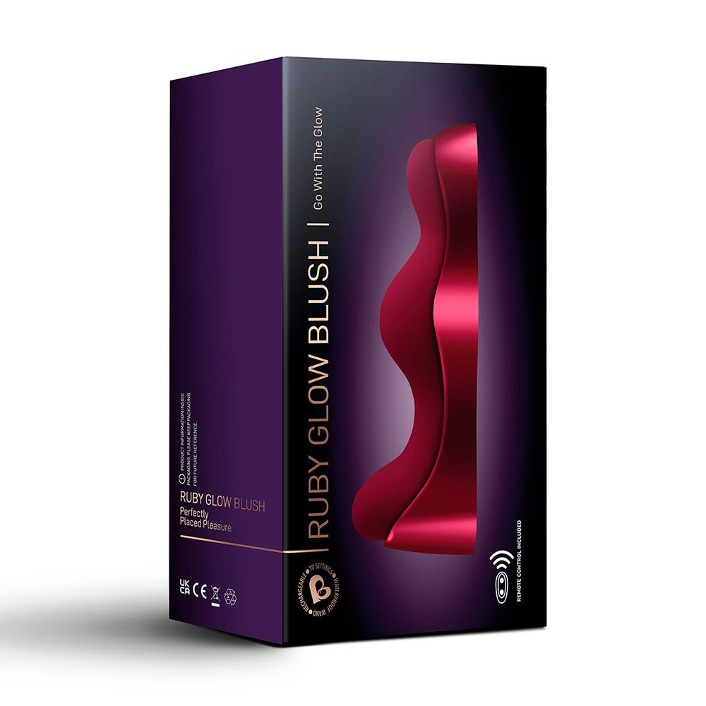 Rocks Off | Ruby Glow Blush Ride On Vibrator with Remote