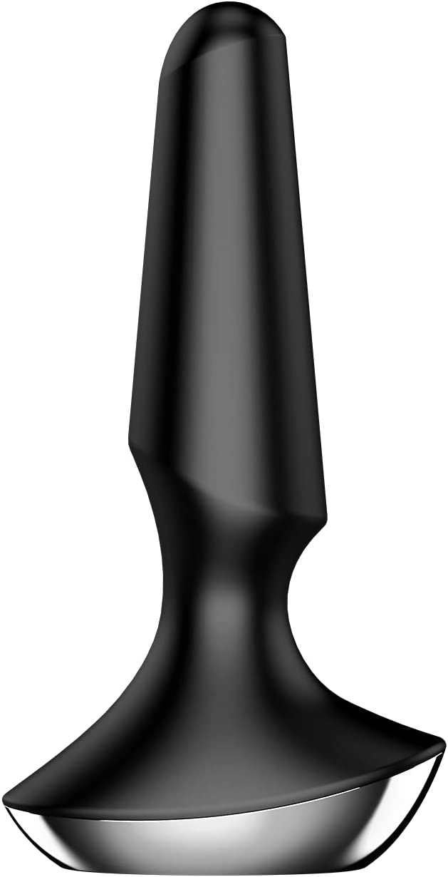 Satisfyer Plug-ilicious 2 Black Anal Plug | With Connect App $89.95AUD Duchess and Daisy Australia. Thanks to its conical shape and rounded tip, the Plug-ilicious 2 hits the P-point precisely, stimulating it with vibrations from 2 motors. The wonderful design is rounded off with a wide base, soft silicone material and app control. Satisfyer Plug-ilicious 2: Vibrating butt plug for men and women Enjoy sensual ecstasy with the Satisfyer Plug-ilicious 2! 