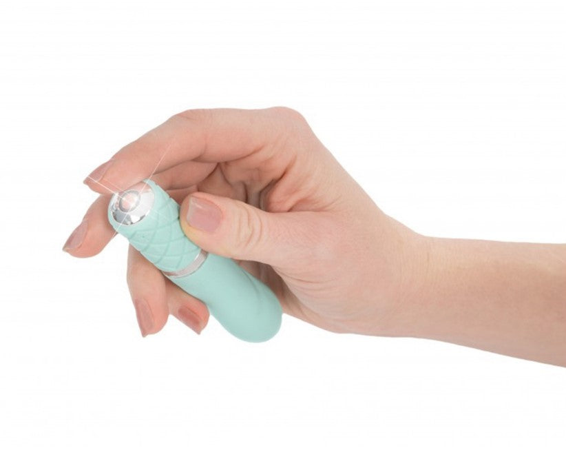SHOP Pillow Talk Flirty Vibrator Womens Massager | Teal $61.95AUD  Delicately contoured and super silky to the touch, the Flirty is beautiful, fun and powerful. Packed with enough strength for even the most experienced hand, the soft, flexible body will have you exploring the heights of pleasure like never before.