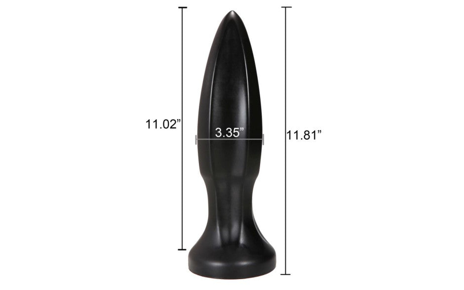 X-MEN Male ANAL PLUG XLarge Cone Butt Plug | Black 11.8 Inch - Advanced $44.95AUD Duchess and Daisy Australia